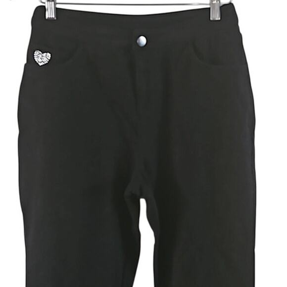 NWT Quacker Factory DreamJeannes Black Flat Waistband Bootcut Jeans Short Size 6 - Picture 7 of 8